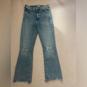 MOTHER the hustler ankle chew drinking by the pool jeans. Size 25.